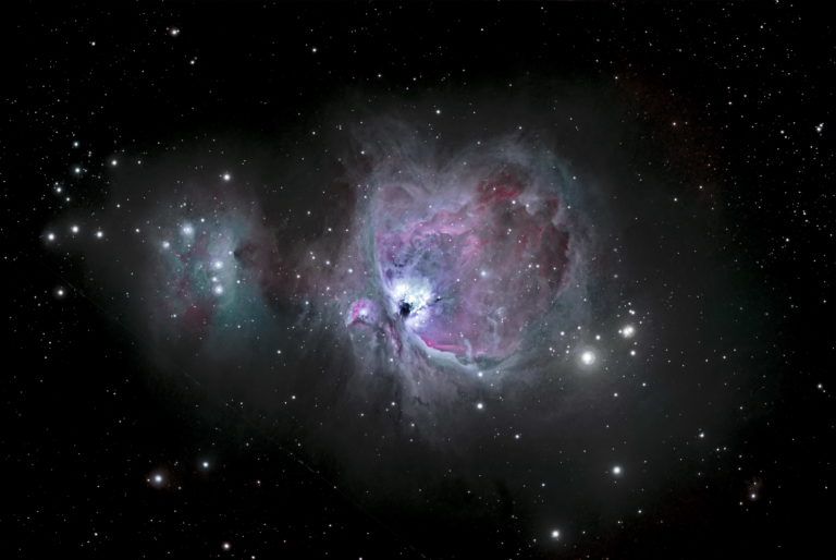 Running Man und Orion Nebel