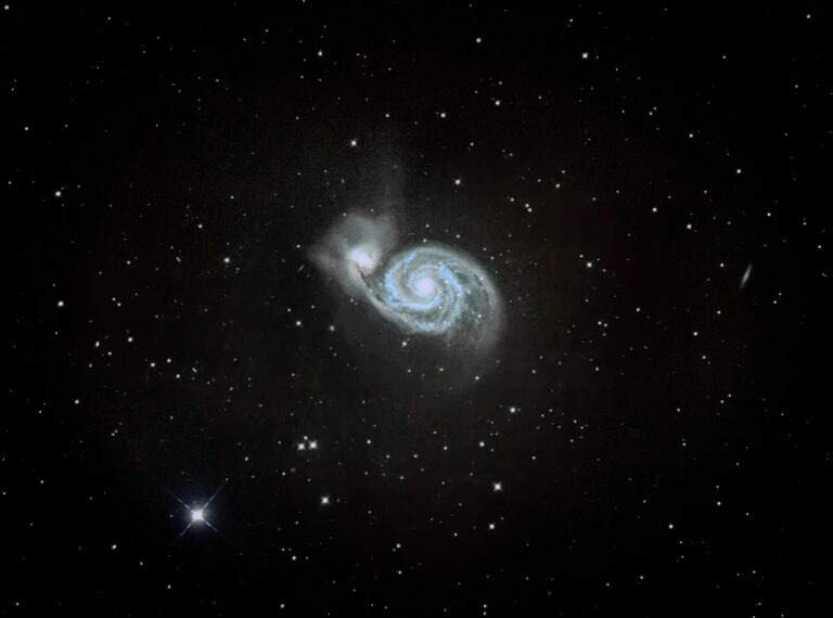 M51 die Whirlpoolgalaxie mit der Hasselblad X2D 100c